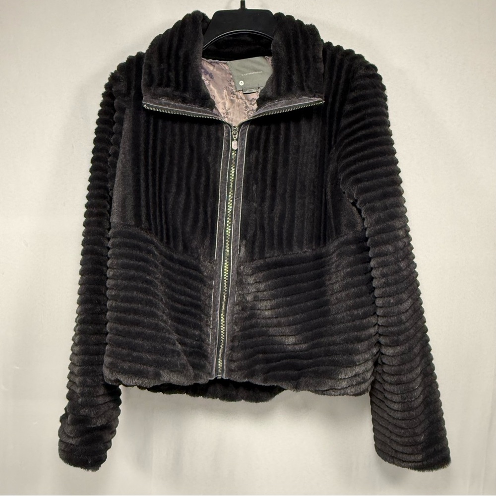 Anthropologie Black Teddy Jacket